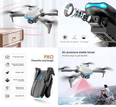 E99 Foldable Drone with 720p HD Camera, 360° Flip, Altitude Hold & LED Lights – Long Flight Time, App & Remote Control
