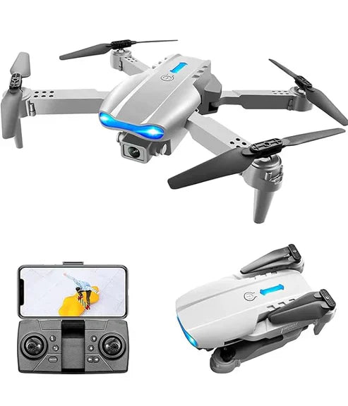 E99 Foldable Drone with 720p HD Camera, 360° Flip, Altitude Hold & LED Lights – Long Flight Time, App & Remote Control